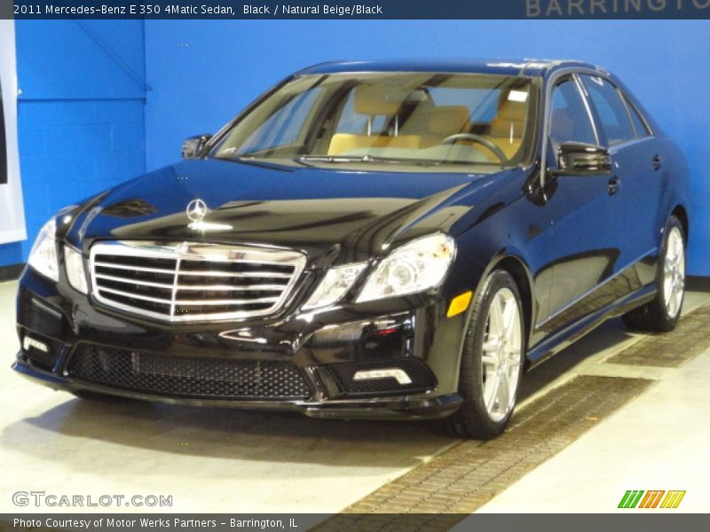 Black / Natural Beige/Black 2011 Mercedes-Benz E 350 4Matic Sedan