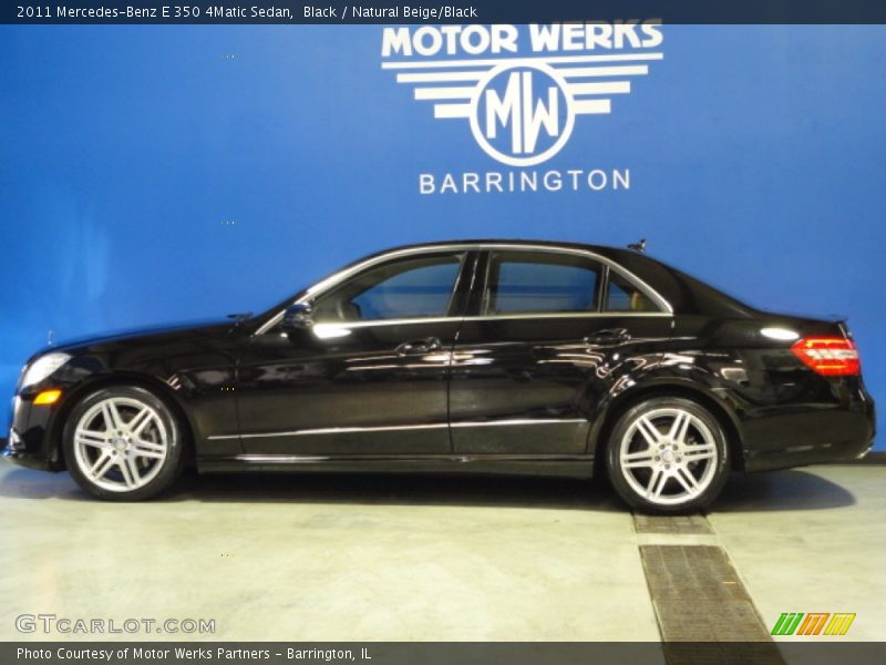 Black / Natural Beige/Black 2011 Mercedes-Benz E 350 4Matic Sedan