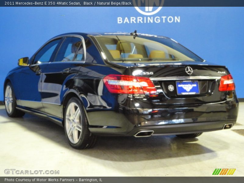 Black / Natural Beige/Black 2011 Mercedes-Benz E 350 4Matic Sedan