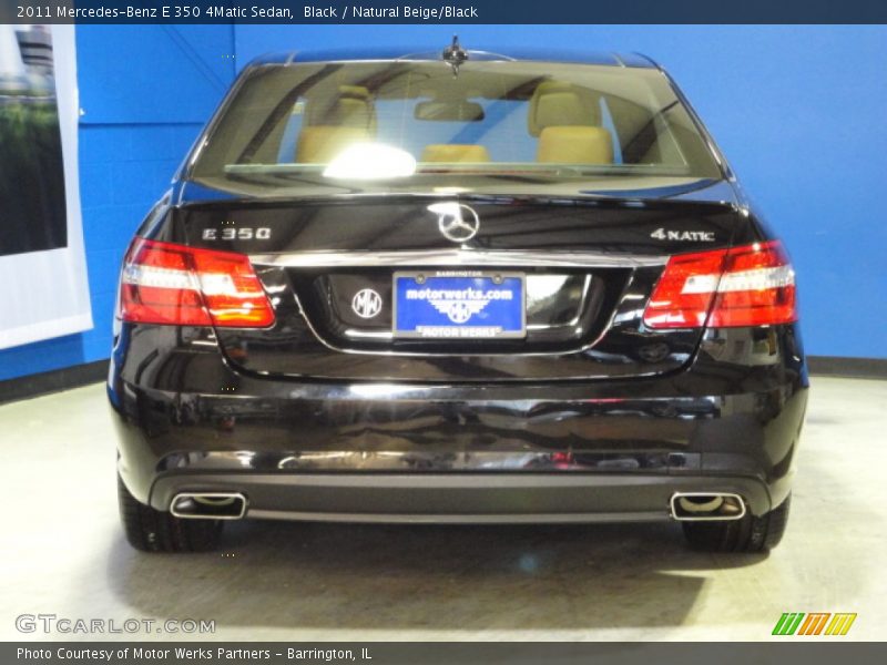 Black / Natural Beige/Black 2011 Mercedes-Benz E 350 4Matic Sedan