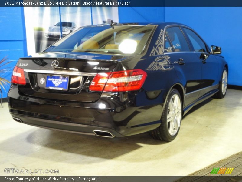 Black / Natural Beige/Black 2011 Mercedes-Benz E 350 4Matic Sedan