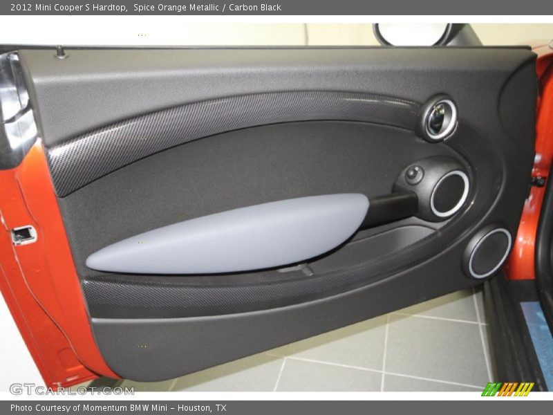Spice Orange Metallic / Carbon Black 2012 Mini Cooper S Hardtop