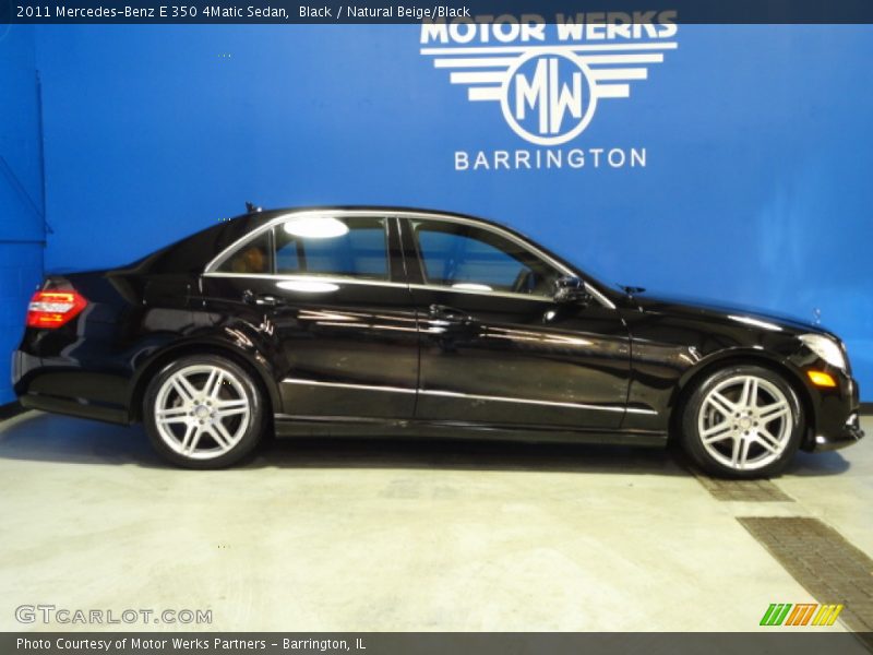 Black / Natural Beige/Black 2011 Mercedes-Benz E 350 4Matic Sedan
