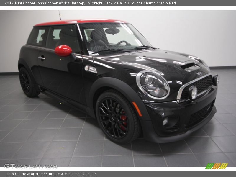 Midnight Black Metallic / Lounge Championship Red 2012 Mini Cooper John Cooper Works Hardtop