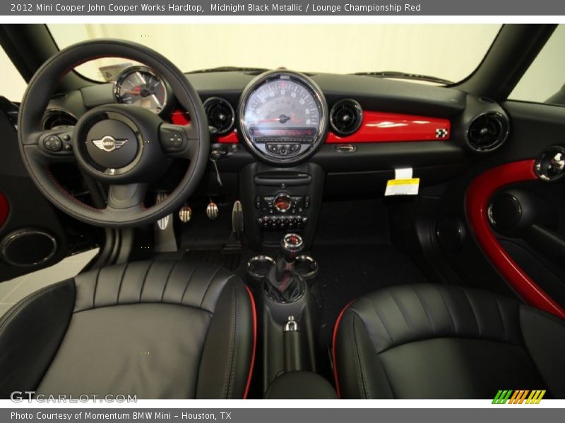  2012 Cooper John Cooper Works Hardtop Lounge Championship Red Interior