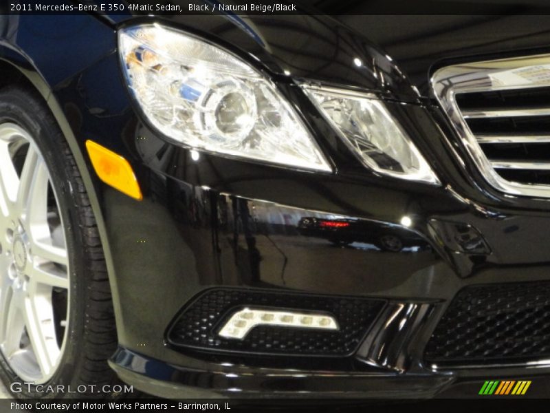 Black / Natural Beige/Black 2011 Mercedes-Benz E 350 4Matic Sedan