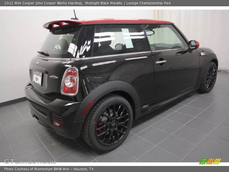 Midnight Black Metallic / Lounge Championship Red 2012 Mini Cooper John Cooper Works Hardtop