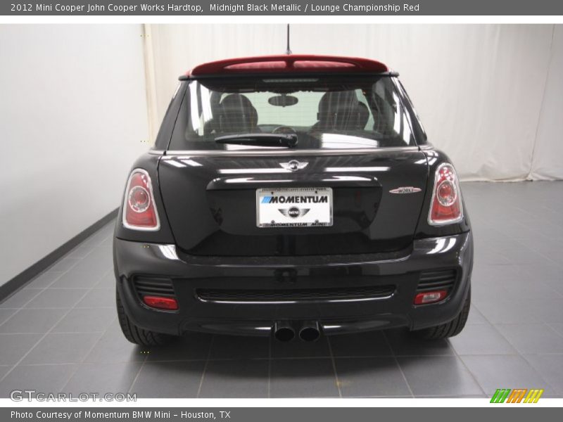Midnight Black Metallic / Lounge Championship Red 2012 Mini Cooper John Cooper Works Hardtop