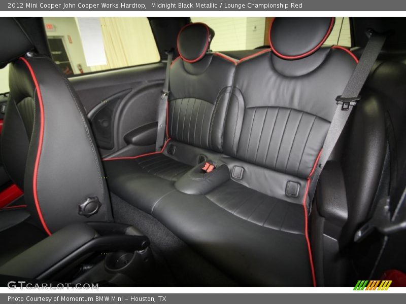  2012 Cooper John Cooper Works Hardtop Lounge Championship Red Interior