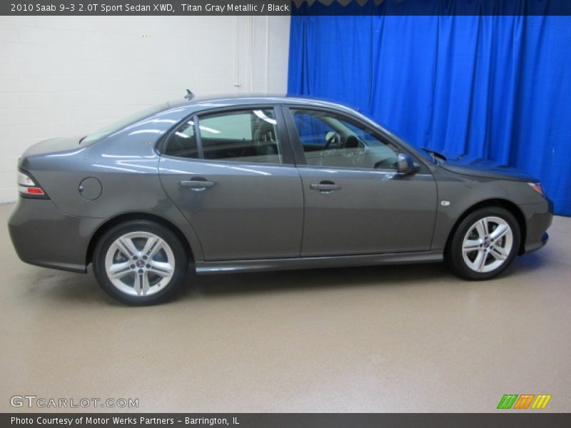 Titan Gray Metallic / Black 2010 Saab 9-3 2.0T Sport Sedan XWD