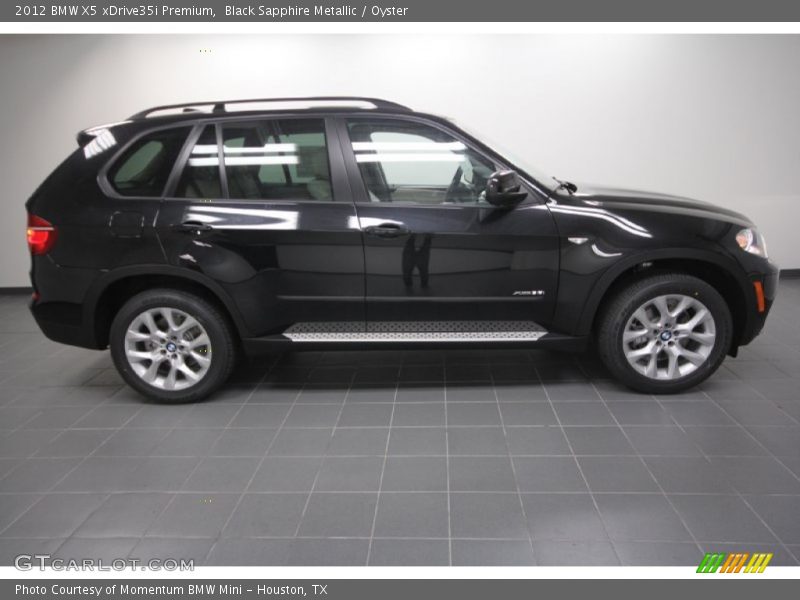 Black Sapphire Metallic / Oyster 2012 BMW X5 xDrive35i Premium