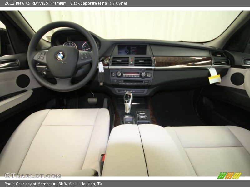 Black Sapphire Metallic / Oyster 2012 BMW X5 xDrive35i Premium