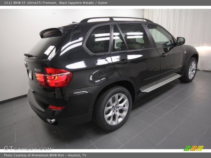 Black Sapphire Metallic / Oyster 2012 BMW X5 xDrive35i Premium