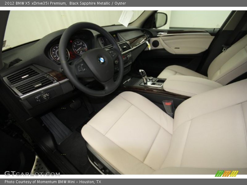 Black Sapphire Metallic / Oyster 2012 BMW X5 xDrive35i Premium