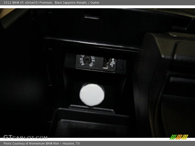 Black Sapphire Metallic / Oyster 2012 BMW X5 xDrive35i Premium