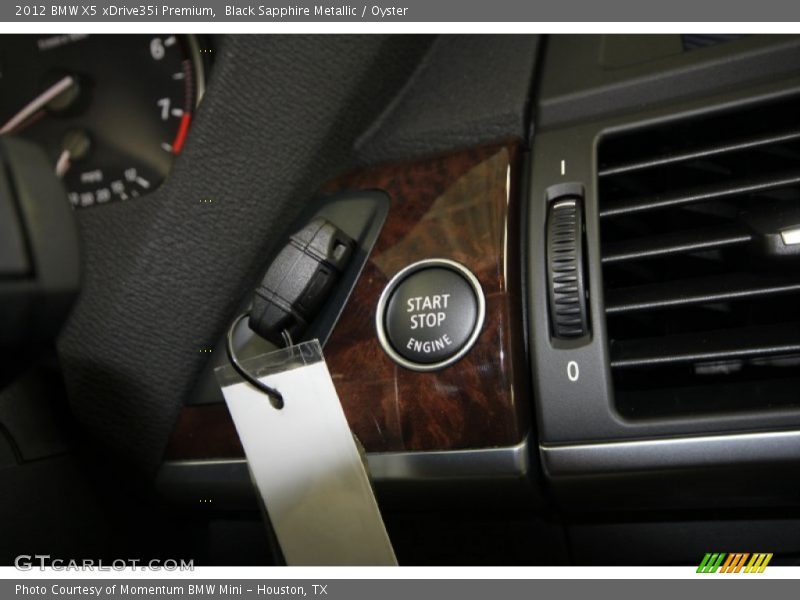 Black Sapphire Metallic / Oyster 2012 BMW X5 xDrive35i Premium