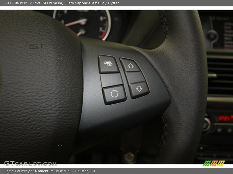 Black Sapphire Metallic / Oyster 2012 BMW X5 xDrive35i Premium