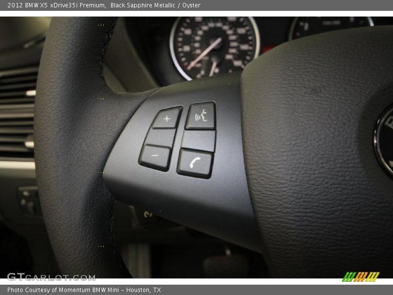 Black Sapphire Metallic / Oyster 2012 BMW X5 xDrive35i Premium
