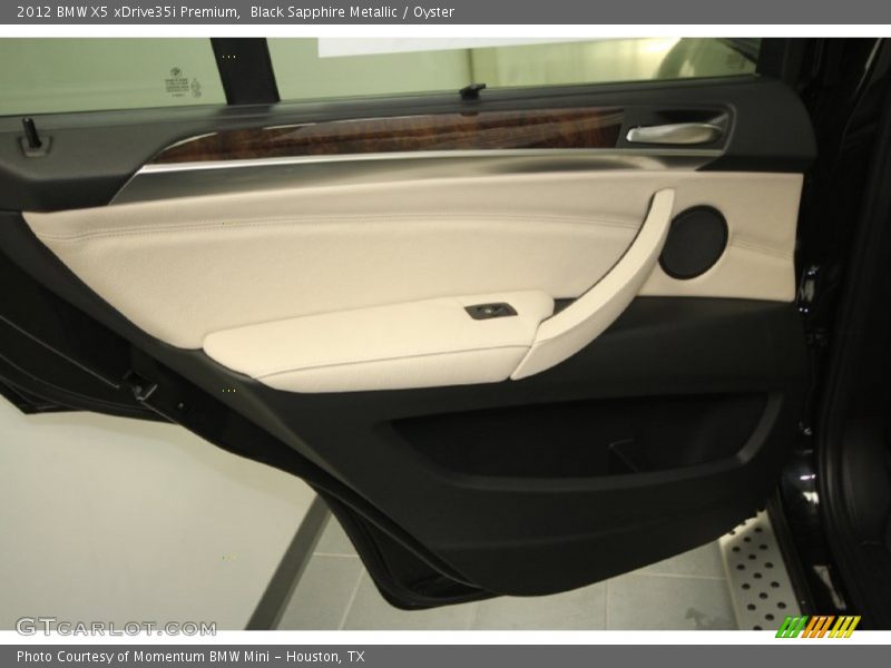 Black Sapphire Metallic / Oyster 2012 BMW X5 xDrive35i Premium