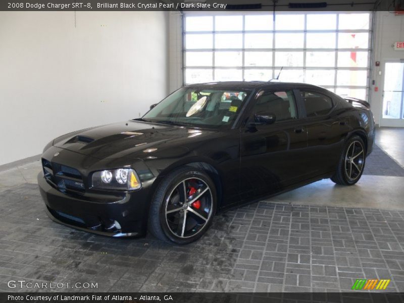 Brilliant Black Crystal Pearl / Dark Slate Gray 2008 Dodge Charger SRT-8