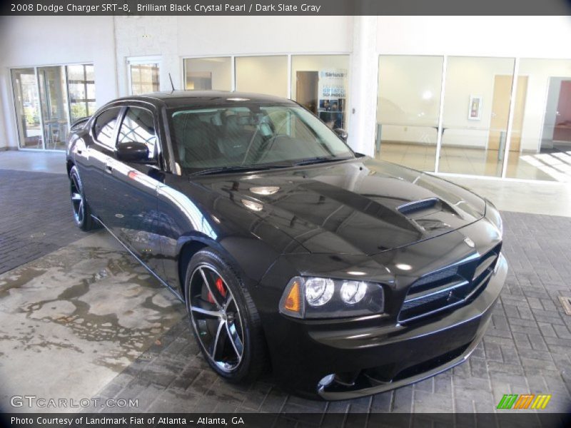 Brilliant Black Crystal Pearl / Dark Slate Gray 2008 Dodge Charger SRT-8