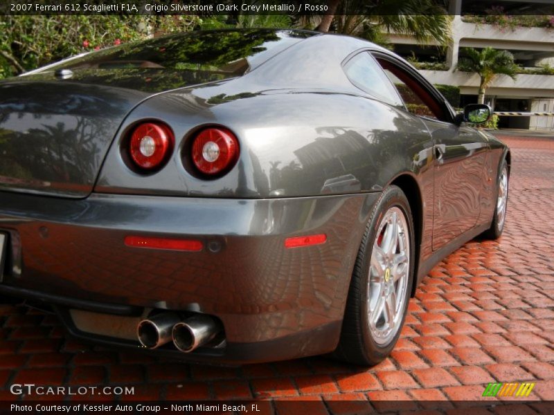 Closeup rear 3/4 view - 2007 Ferrari 612 Scaglietti F1A