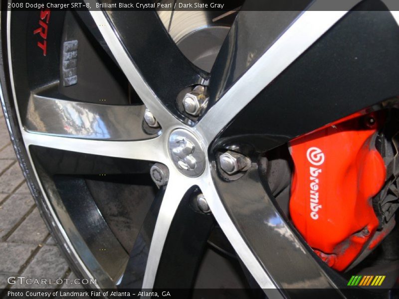 Brilliant Black Crystal Pearl / Dark Slate Gray 2008 Dodge Charger SRT-8