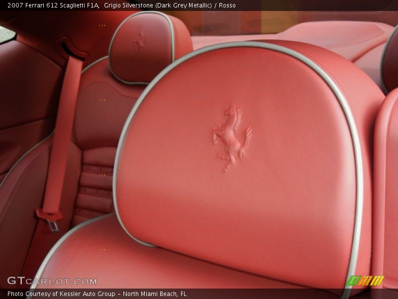 Embossed headrest - 2007 Ferrari 612 Scaglietti F1A