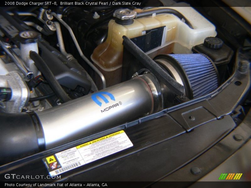 Brilliant Black Crystal Pearl / Dark Slate Gray 2008 Dodge Charger SRT-8