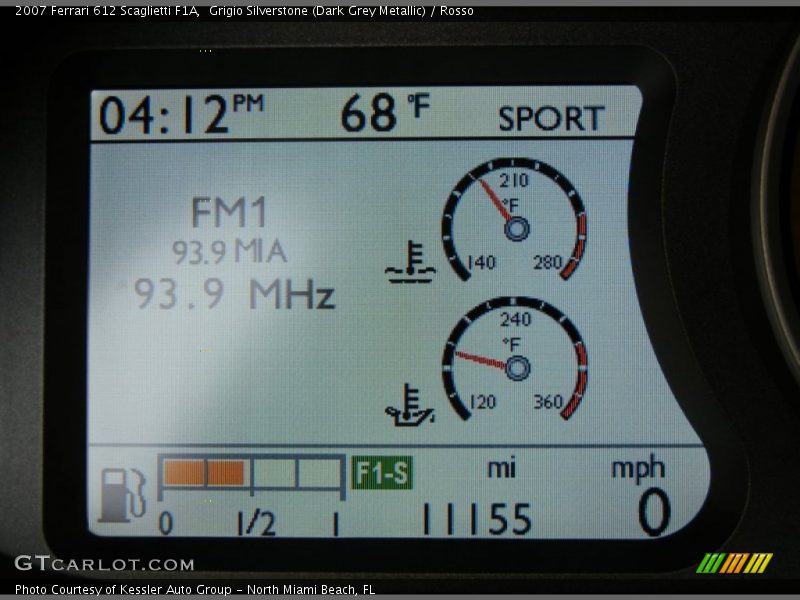  2007 612 Scaglietti F1A F1A Gauges