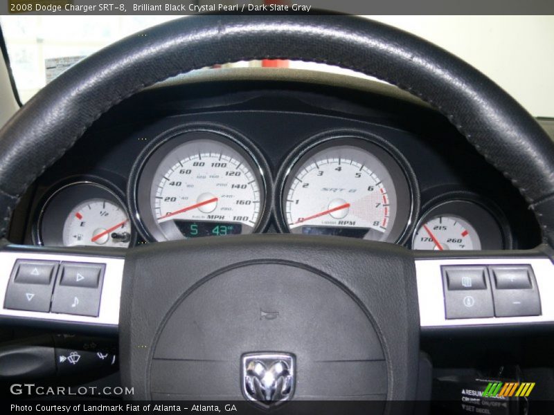 Brilliant Black Crystal Pearl / Dark Slate Gray 2008 Dodge Charger SRT-8