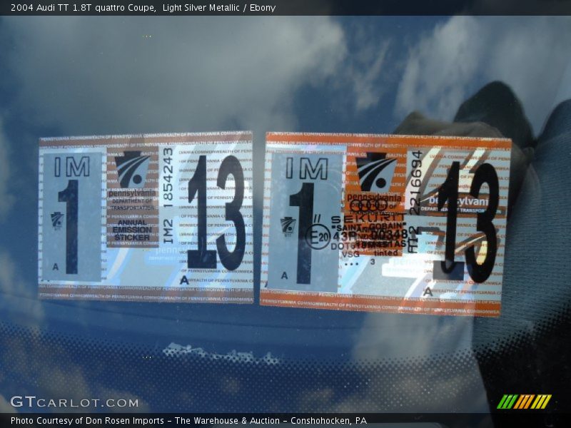 Light Silver Metallic / Ebony 2004 Audi TT 1.8T quattro Coupe