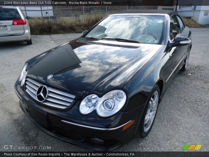 Mocha Black Metallic / Stone 2004 Mercedes-Benz CLK 500 Cabriolet