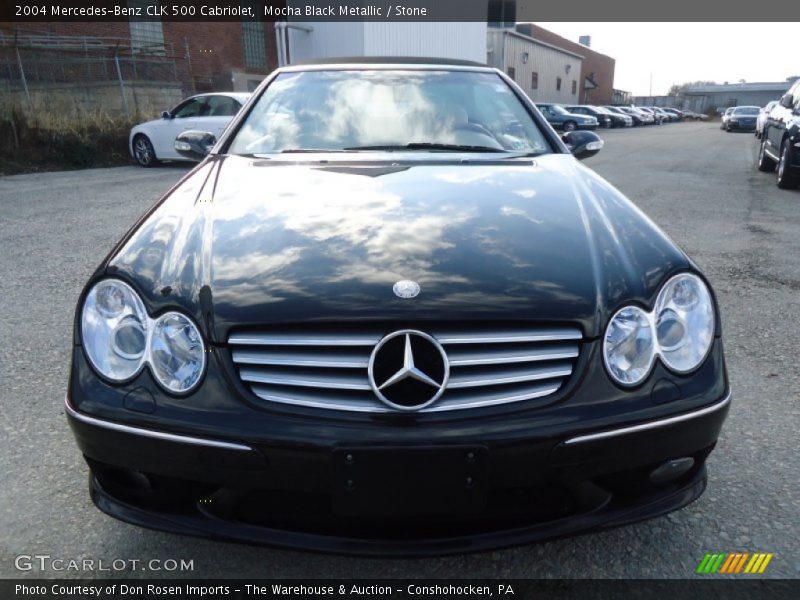Mocha Black Metallic / Stone 2004 Mercedes-Benz CLK 500 Cabriolet