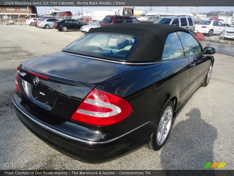 Mocha Black Metallic / Stone 2004 Mercedes-Benz CLK 500 Cabriolet