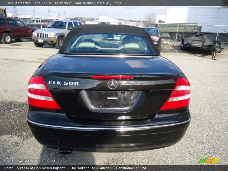 Mocha Black Metallic / Stone 2004 Mercedes-Benz CLK 500 Cabriolet