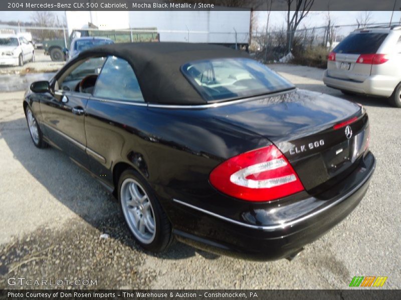 Mocha Black Metallic / Stone 2004 Mercedes-Benz CLK 500 Cabriolet