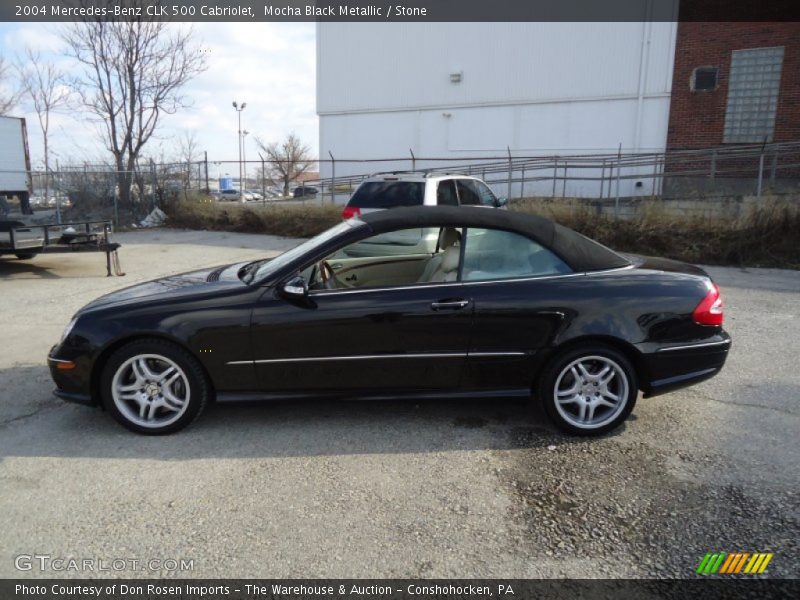 Mocha Black Metallic / Stone 2004 Mercedes-Benz CLK 500 Cabriolet