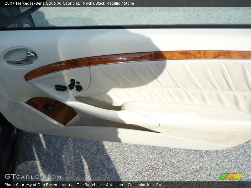 Mocha Black Metallic / Stone 2004 Mercedes-Benz CLK 500 Cabriolet