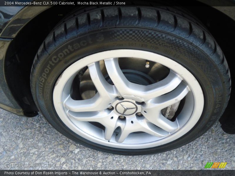 Mocha Black Metallic / Stone 2004 Mercedes-Benz CLK 500 Cabriolet