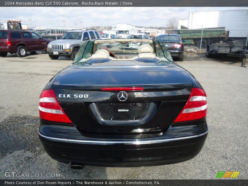 Mocha Black Metallic / Stone 2004 Mercedes-Benz CLK 500 Cabriolet