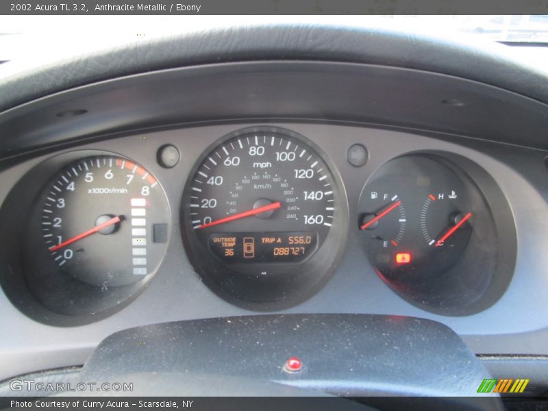 Anthracite Metallic / Ebony 2002 Acura TL 3.2
