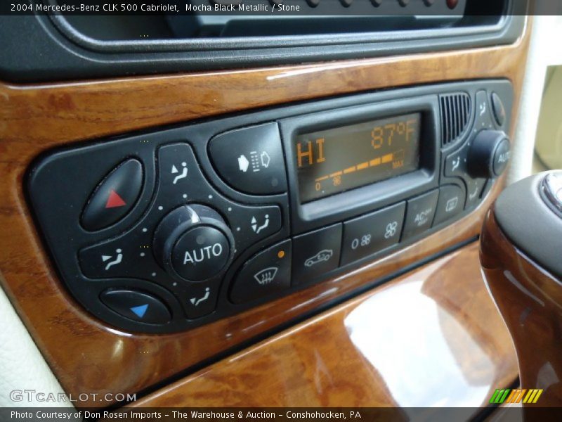 Mocha Black Metallic / Stone 2004 Mercedes-Benz CLK 500 Cabriolet