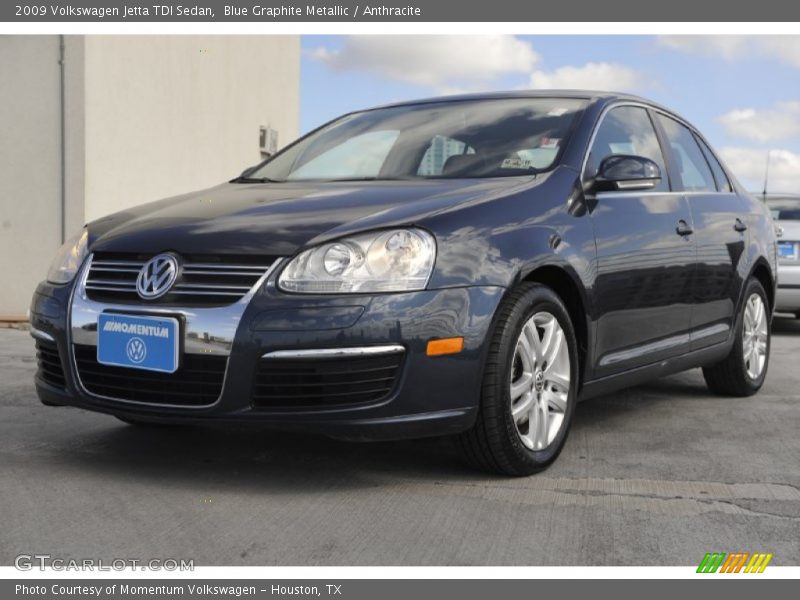Blue Graphite Metallic / Anthracite 2009 Volkswagen Jetta TDI Sedan