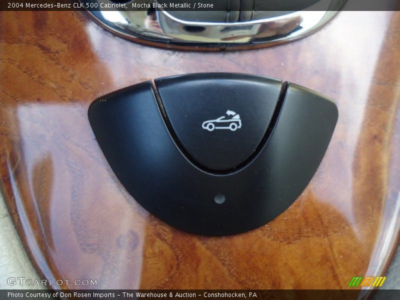 Mocha Black Metallic / Stone 2004 Mercedes-Benz CLK 500 Cabriolet