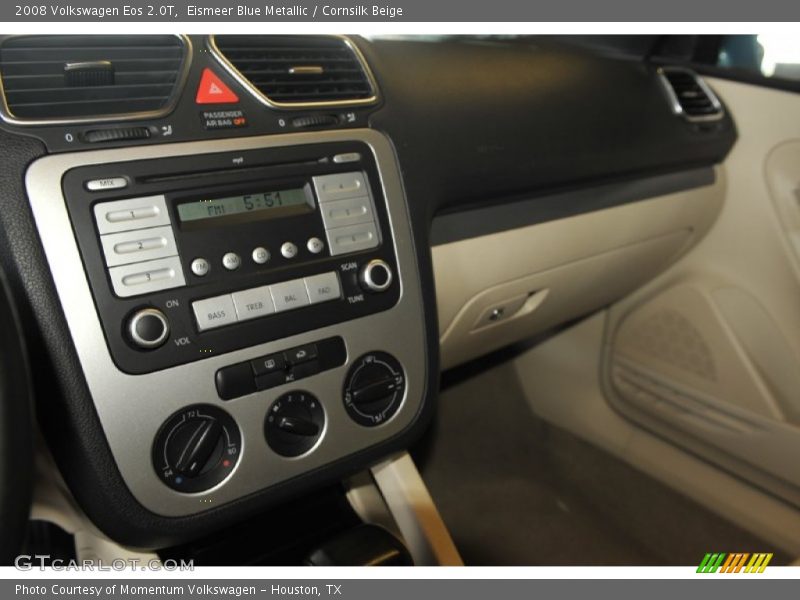 Eismeer Blue Metallic / Cornsilk Beige 2008 Volkswagen Eos 2.0T