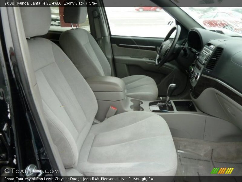 Ebony Black / Gray 2008 Hyundai Santa Fe SE 4WD