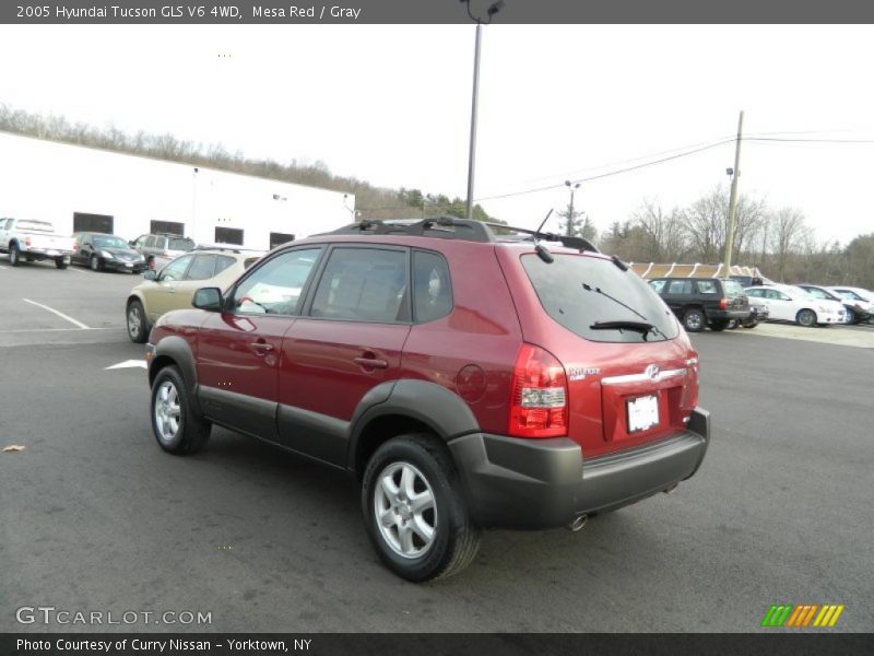 Mesa Red / Gray 2005 Hyundai Tucson GLS V6 4WD