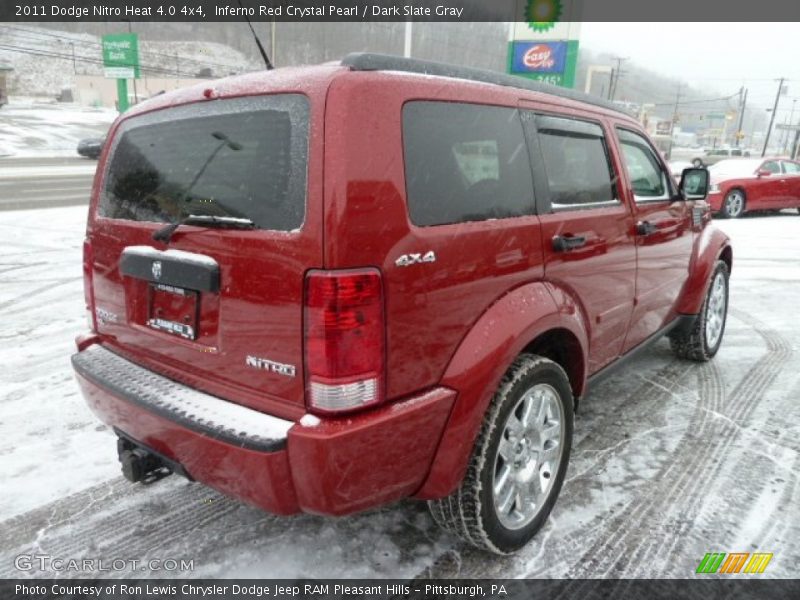 Inferno Red Crystal Pearl / Dark Slate Gray 2011 Dodge Nitro Heat 4.0 4x4