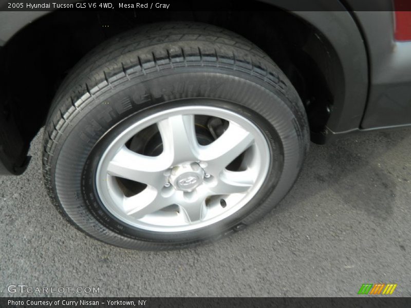 Mesa Red / Gray 2005 Hyundai Tucson GLS V6 4WD